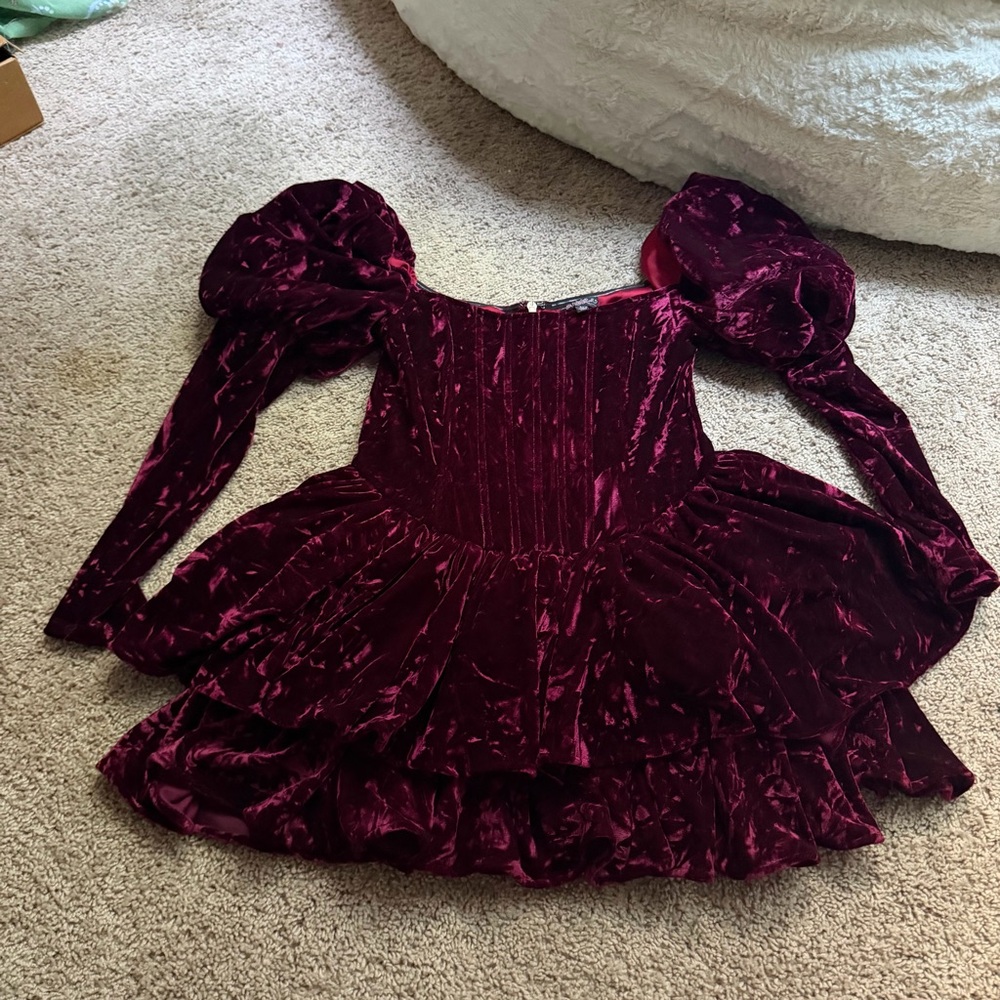 Unholy red velvet dress